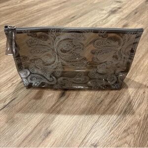 Transparent Paisley Cosmetic Bag